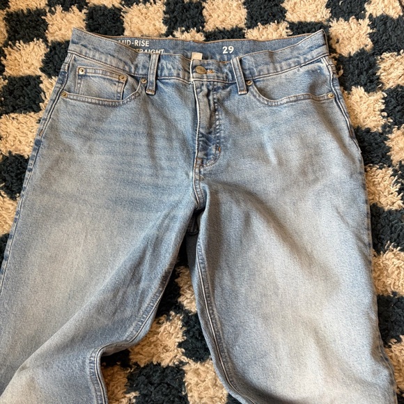 J. Crew Mid Rise Classic Straight Fit Jeans - Picture 2 of 5